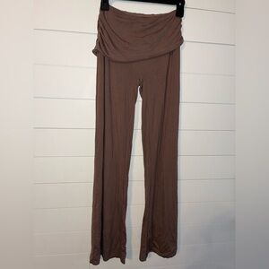 Oh Polly Brown Wide-Leg Pants